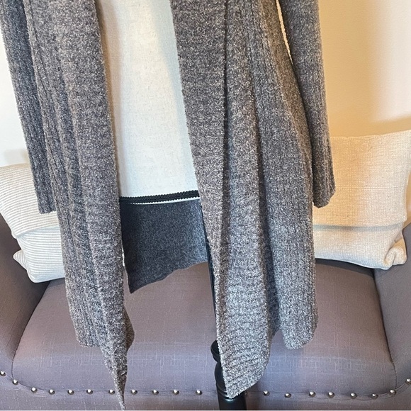 Barefoot Dreams Cozychic Lite Montecito Cardi Cardigan Gray Style 494 Sz XS - Picture 4 of 10